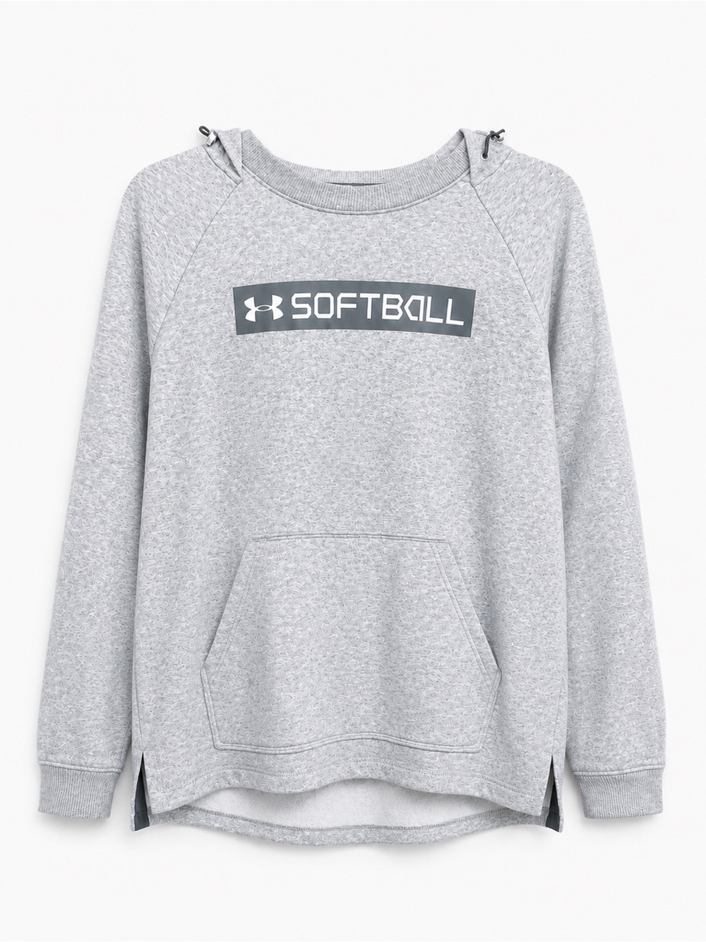 Under Armour Softball Gray Fleece Pullover Hoodie Women’s M